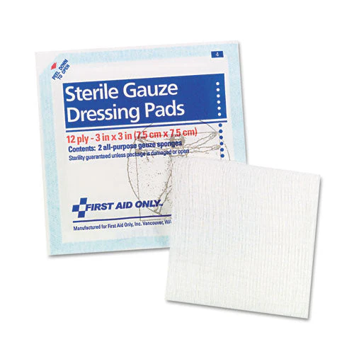 Smartcompliance Gauze Pads, Sterile, 12-ply, 3 X 3, 5 Dual-pads/pack - Image 1