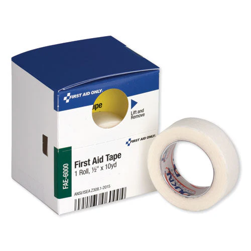 First Aid Tape, Acrylic, 0.5" X 10 Yds, White - Image 1