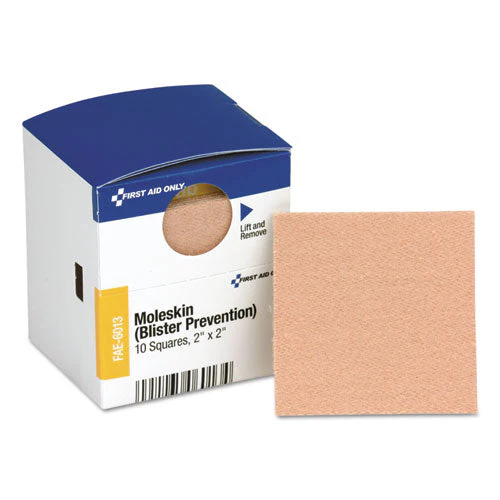 Smartcompliance Moleskin/blister Protection, 2" Squares, 10/box - Image 1