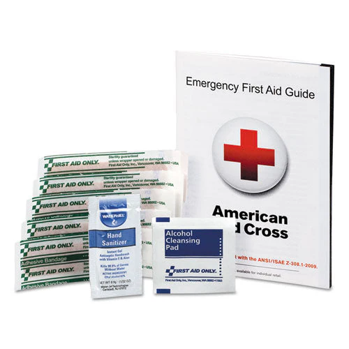 First Aid Guide W/supplies, 9 Pieces - Image 1