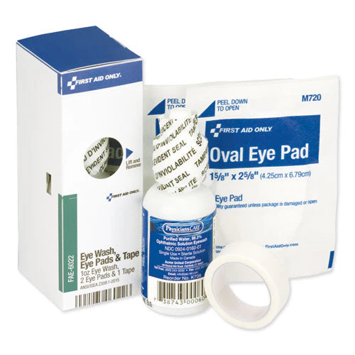 Smartcompliance Eyewash Set With Eyepads And Adhesive Tape, 4 Pieces - Image 1