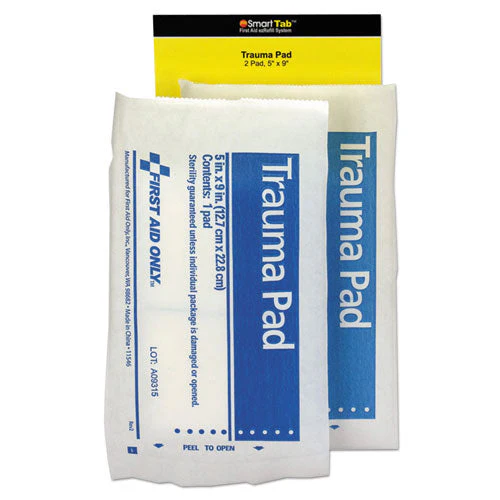 Smartcompliance Refill Trauma Pad, 5 X 9, White, 2/bag - Image 1