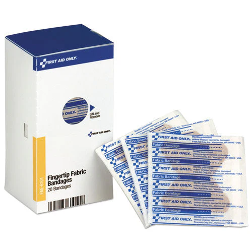 Refill For Smartcompliance General Business Cabinet, Fingertip Fabric Bandages, 20/box - Image 1