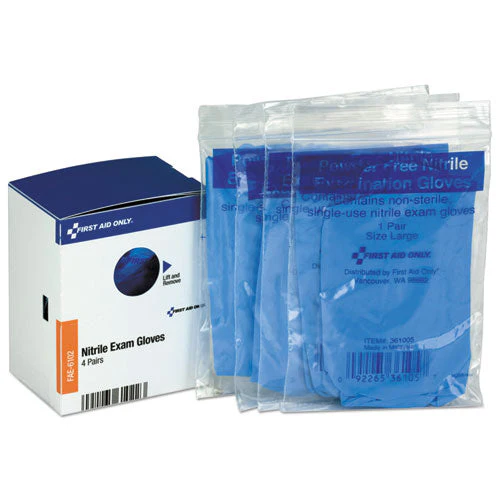 Refill For Smartcompliance General Business Cabinet, Nitrile Exam Gloves, 4 Pair/box - Image 1
