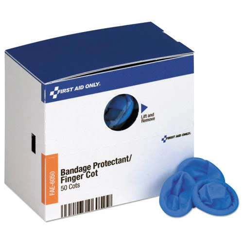 Refill For Smartcompliance Gen Business Cabinet, Finger Cots, Blue, Nitrile, 50/box - Image 1