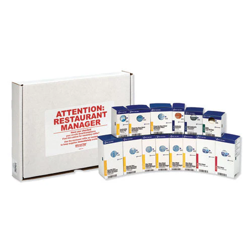 Smartcompliance Restaurant First Aid Cabinet Refill, 214 Pieces - Image 2