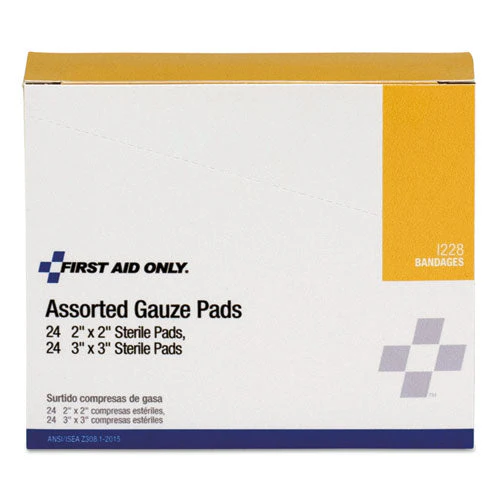 Gauze Pads, Sterile, Assorted, 2 X 2; 3 X 3, 48/box - Image 1