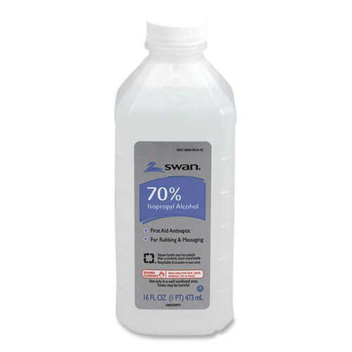 First Aid Kit Rubbing Alcohol, Isopropyl Alcohol, 16 Oz Bottle - Image 1