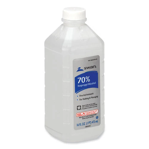 First Aid Kit Rubbing Alcohol, Isopropyl Alcohol, 16 Oz Bottle - Image 2