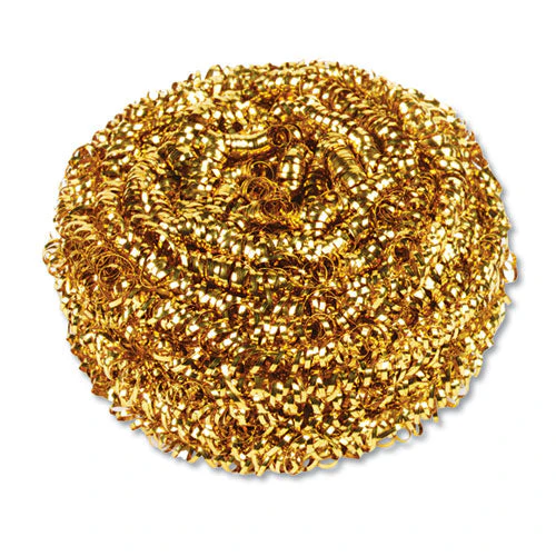 Brass Scrubber, 50 G, Gold, 72/carton - Image 1