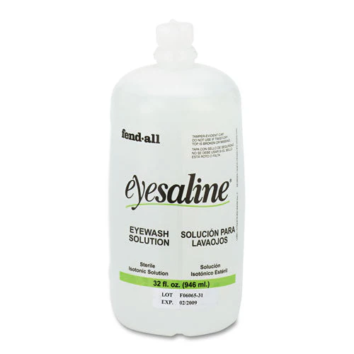 Fendall Eyesaline Eyewash Saline Solution Bottle Refill, 32 Oz Bottle - Image 1