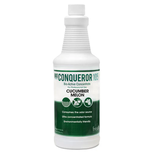 Bio Conqueror 105 Enzymatic Odor Counteractant Concentrate, Cucumber Melon, 1 Qt Bottle, 12/carton - Image 1