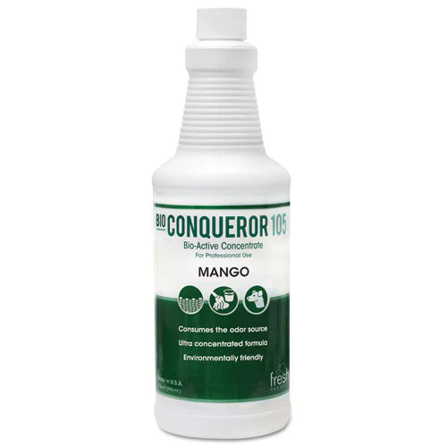 Bio Conqueror 105 Enzymatic Odor Counteractant Concentrate, Mango, 32 Oz Bottle, 12/carton - Image 1