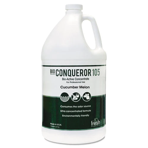 Bio Conqueror 105 Enzymatic Odor Counteractant Concentrate, Cucumber Melon, 1 Gal Bottle, 4/carton - Image 1