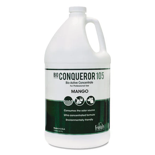 Bio Conqueror 105 Enzymatic Odor Counteractant Concentrate, Mango, 1 Gal Bottle, 4/carton - Image 1