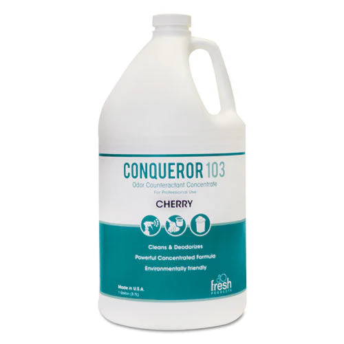 Conqueror 103 Odor Counteractant Concentrate, Cherry, 1 Gal Bottle, 4/carton - Image 1