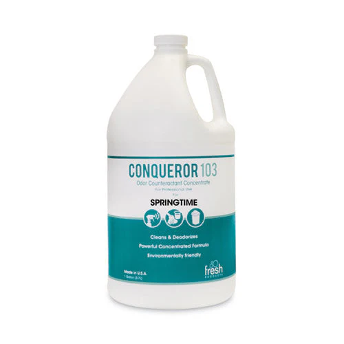 Conqueror 103 Odor Counteractant Concentrate, Springtime, 1 Gal Bottle, 4/carton - Image 1