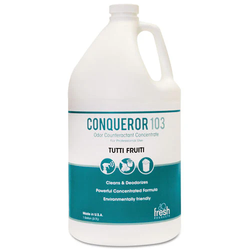 Conqueror 103 Odor Counteractant Concentrate, Tutti-frutti, 1 Gal Bottle, 4/carton - Image 1