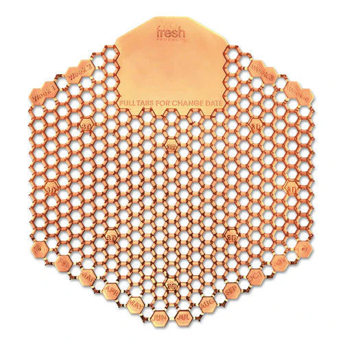 Wave 3d Urinal Deodorizer Screen, Mango Scent, Orange, 10/box - Image 1