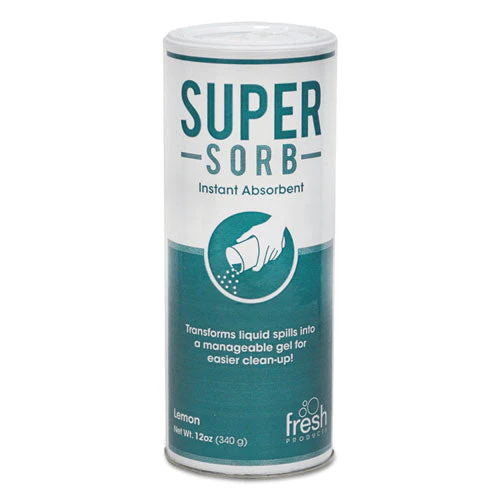 Super-sorb Liquid Spill Absorbent, Lemon Scent, 720 Oz Absorbing Volume, 12 Oz Shaker Can - Image 1