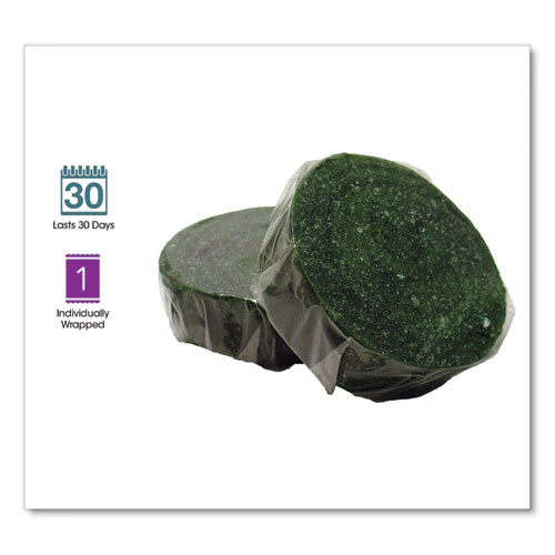 Eco-fresh Urinal Block, Non-para, Green Apple, Green, 12/box, 12 Boxes/carton - Image 2