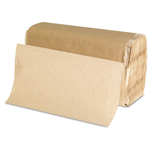 Singlefold Paper Towels, 9 X 9.45, Natural, 250/pack, 16 Packs/carton - Image 1
