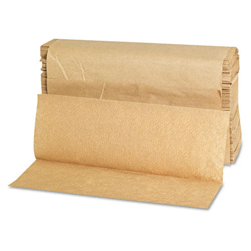 Folded Paper Towels, Multifold, 9 X 9.45, Natural, 250 Towels/pack, 16 Packs/carton - Image 2