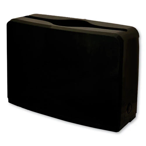 Countertop Folded Towel Dispenser, 10.63 X 7.28 X 4.53, Black - Image 1