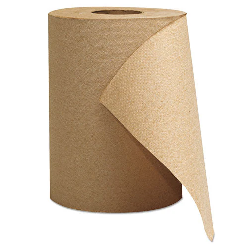 Hardwound Roll Towels, 1-ply, 8" X 300 Ft, Brown, 12 Rolls/carton - Image 1