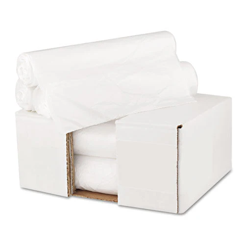 High-density Can Liners, 16 Gal, 6 Mic, 24" X 31", Natural, 50 Bags/roll, 20 Rolls/carton - Image 3