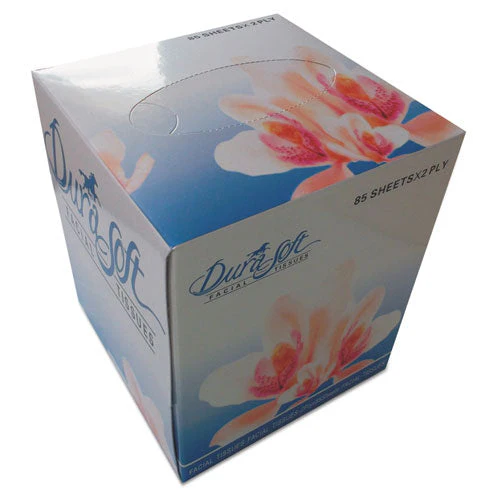 Facial Tissue Cube Box, 2-ply, White, 85 Sheets/box, 36 Boxes/carton - Image 1