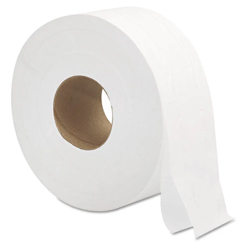 Jumbo Roll Bath Tissue, Septic Safe, 2-ply, White, 3.3" X 700 Ft, 12/carton - Image 1