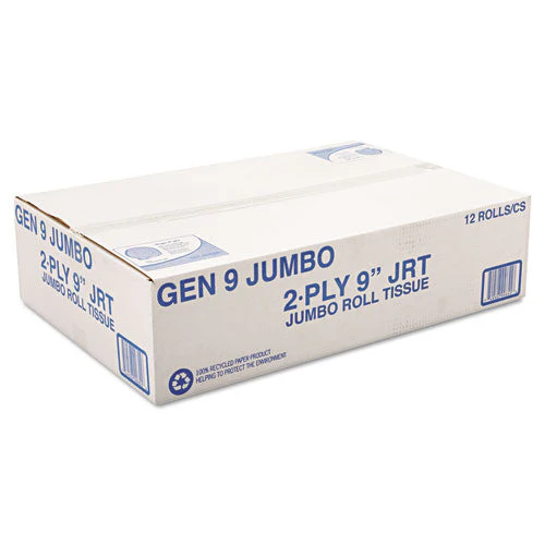 Jumbo Roll Bath Tissue, Septic Safe, 2-ply, White, 3.3" X 700 Ft, 12/carton - Image 2