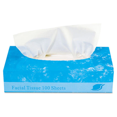 Boxed Facial Tissue, 2-ply, White, 100 Sheets/box, 30 Boxes/carton - Image 2