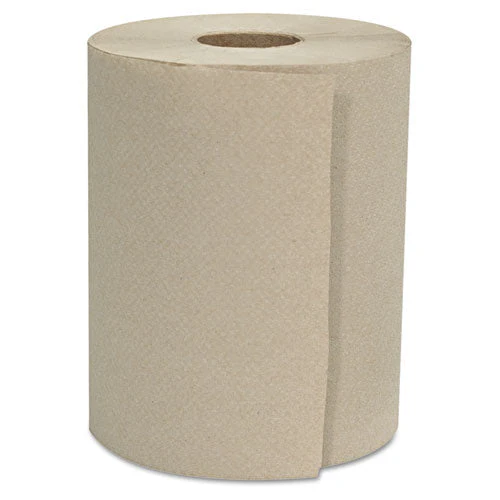 Hardwound Roll Towels, 1-ply, 8" X 600 Ft, Natural, 12 Rolls/carton - Image 1