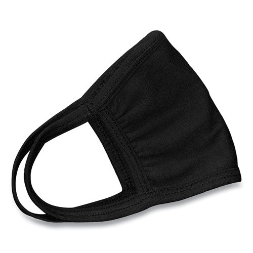 Cotton Face Mask With Antimicrobial Finish, Black, 10/pack - Image 1