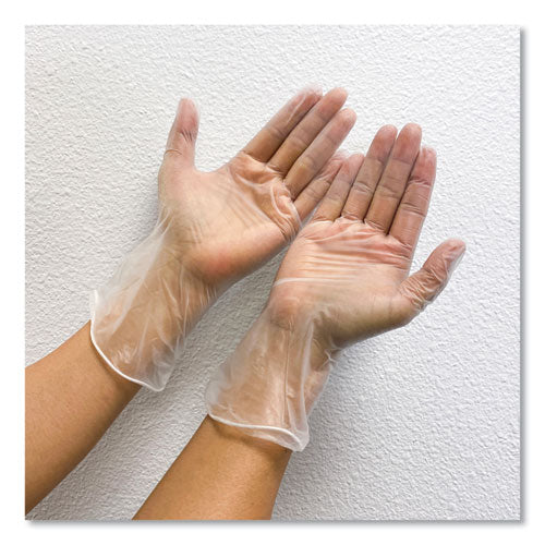 Single Use Vinyl Glove, Clear, Small, 100/box, 10 Boxes/carton - Image 2