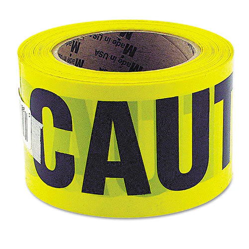 Caution Safety Tape, Non-adhesive, 3" X 1,000 Ft, Yellow - Image 1