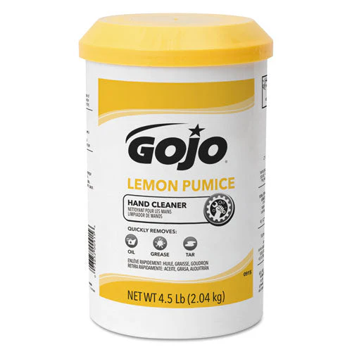 Pumice Hand Cleaner, Lemon Scent, 4.5 Lb Tub, 6/carton - Image 1