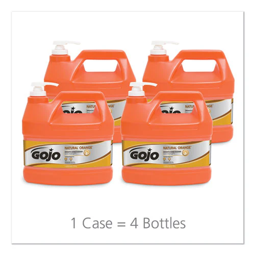 Natural Orange Smooth Hand Cleaner, Citrus Scent, 1 Gal Pump Dispenser, 4/carton - Image 3