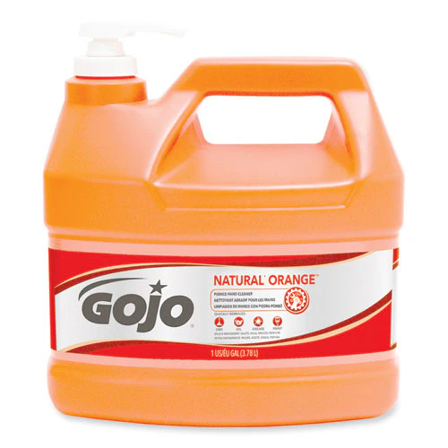 Natural Orange Pumice Hand Cleaner, Citrus, 1 Gal Pump Bottle, 2/carton - Image 1