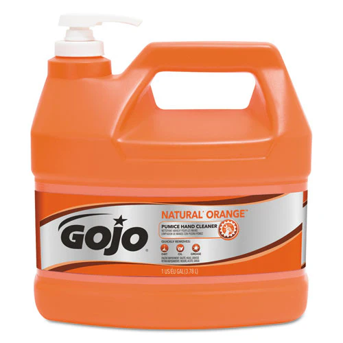 Natural Orange Pumice Hand Cleaner, Citrus, 1 Gal Pump Bottle - Image 1