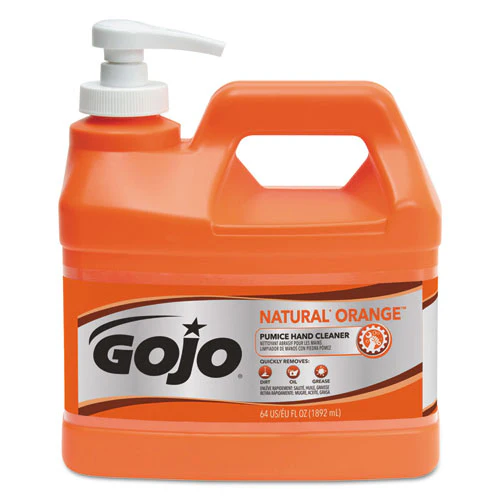 Natural Orange Pumice Hand Cleaner, Citrus, 0.5 Gal Pump Bottle, 4/carton - Image 1