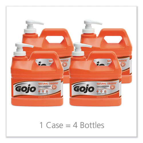 Natural Orange Pumice Hand Cleaner, Citrus, 0.5 Gal Pump Bottle, 4/carton - Image 3