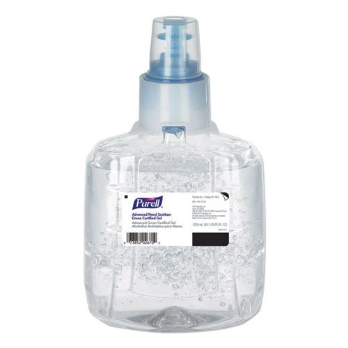 Advanced Hand Sanitizer Green Certified Gel Refill, For Ltx-12 Dispensers, 1,200 Ml, Fragrance-free - Image 1