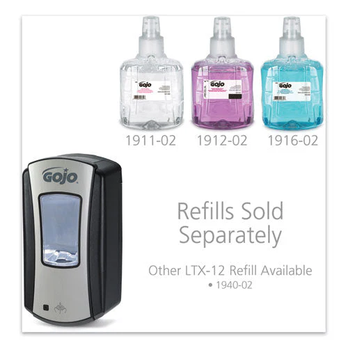 Ltx-12 Touch-free Dispenser, 1,200 Ml, 5.75 X 3.33 X 10.5, Brushed Chrome/black - Image 3