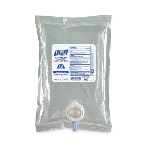 Advanced E3-rated Instant Hand Sanitizer Gel, 1,000 Ml Refill, Fragrance-free, 8/carton - Image 1