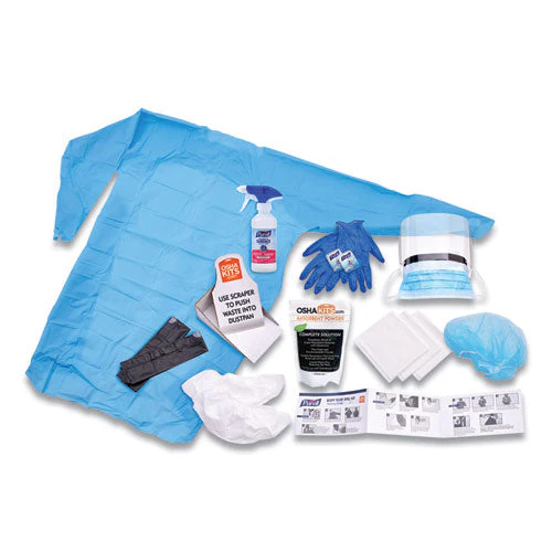 Body Fluid Spill Kit, 4.5" X 11.88" X 11.5", One Clamshell Case With 2 Single Use Refills/carton - Image 3
