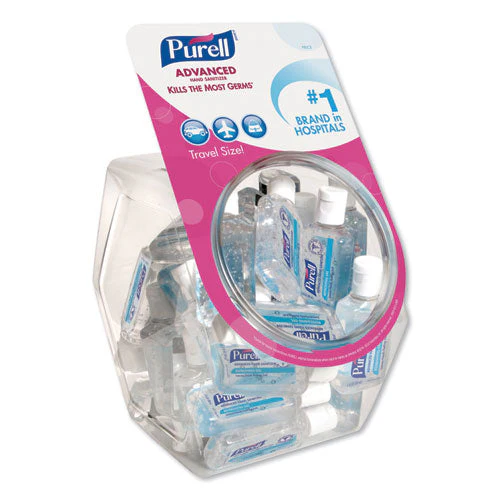 Advanced Hand Sanitizer Refreshing Gel, 1 Oz Flip-cap Bottle With Display Bowl, Clean Scent, 36/bowl - Image 1