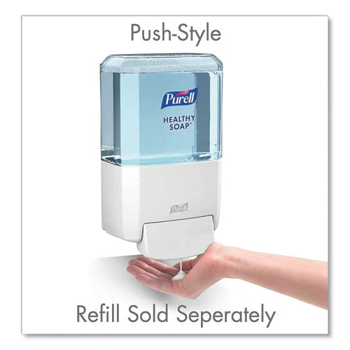 Es4 Soap Push-style Dispenser, 1,200 Ml, 4.88 X 8.8 X 11.38, White - Image 2